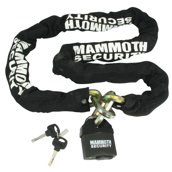 Mammoth Security Mammoth 12mm hexagon lock & chain - 1.8m length